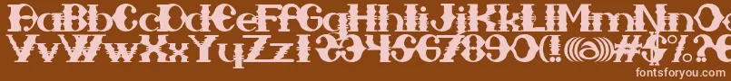 More about SAMPAMID Font SAMPAMID Font – Pink Fonts on Brown Background