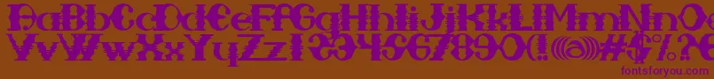 More about SAMPAMID Font SAMPAMID Font – Purple Fonts on Brown Background