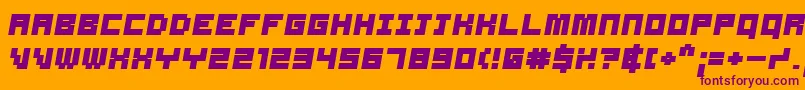 SAMSBO   Font – Purple Fonts on Orange Background