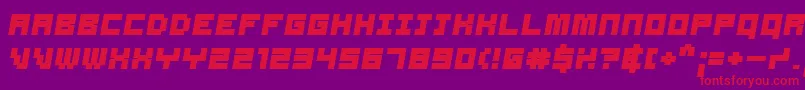 SAMSBO   Font – Red Fonts on Purple Background