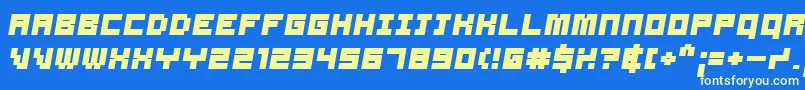 SAMSBO   Font – Yellow Fonts on Blue Background