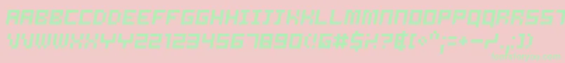 SAMSO    Font – Green Fonts on Pink Background