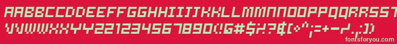 SAMSO    Font – Green Fonts on Red Background
