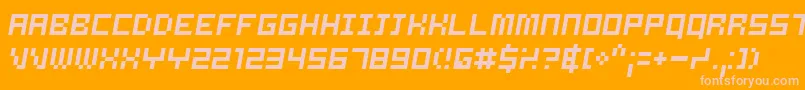 SAMSO    Font – Pink Fonts on Orange Background
