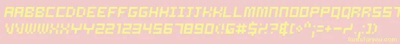SAMSO    Font – Yellow Fonts on Pink Background