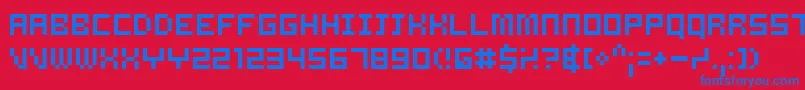 SAMSRG   Font – Blue Fonts on Red Background