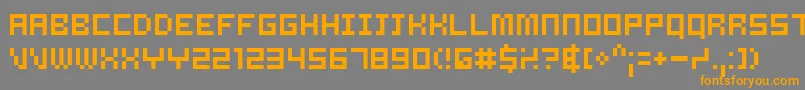 SAMSRG   Font – Orange Fonts on Gray Background