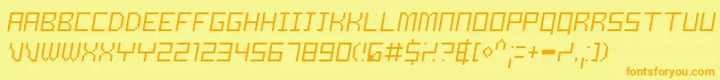 SAMSTO   Font – Orange Fonts on Yellow Background