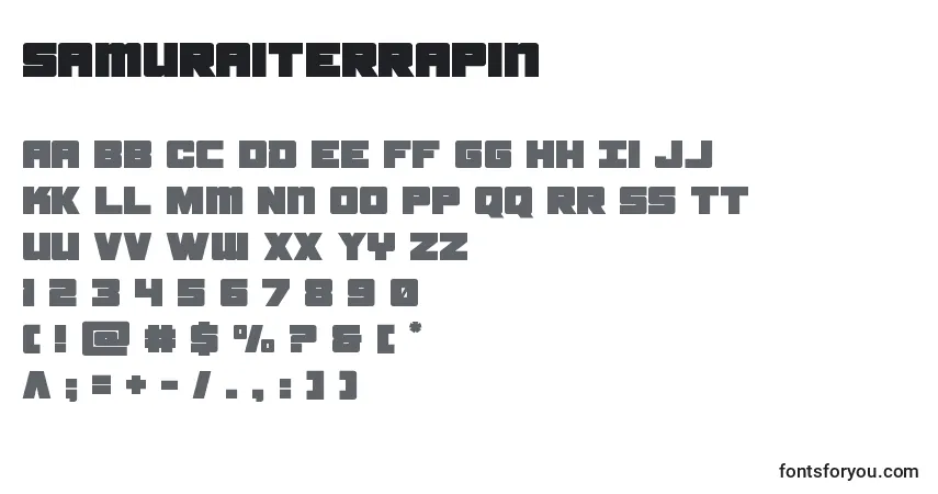 Samuraiterrapin Font – alphabet, numbers, special characters