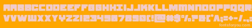 samuraiterrapin Font – Pink Fonts on Orange Background