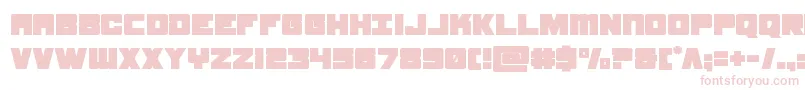 samuraiterrapin-Schriftart – Rosa Schriften auf weißem Hintergrund