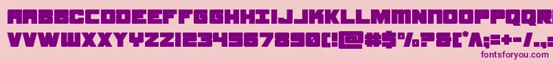 samuraiterrapin Font – Purple Fonts on Pink Background