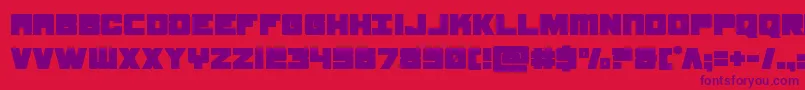 samuraiterrapin Font – Purple Fonts on Red Background