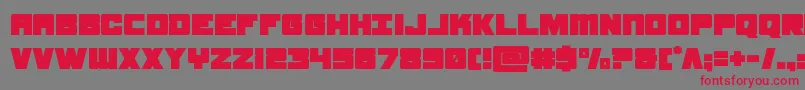 samuraiterrapin Font – Red Fonts on Gray Background