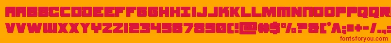samuraiterrapin Font – Red Fonts on Orange Background