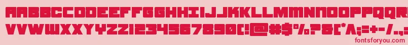 samuraiterrapin Font – Red Fonts on Pink Background