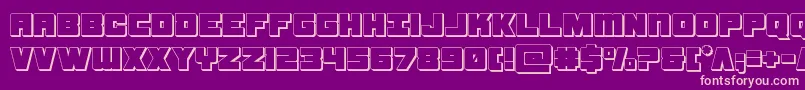 samuraiterrapin3d Font – Pink Fonts on Purple Background