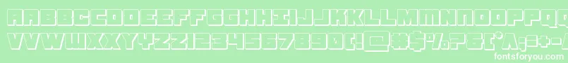 samuraiterrapin3d Font – White Fonts on Green Background