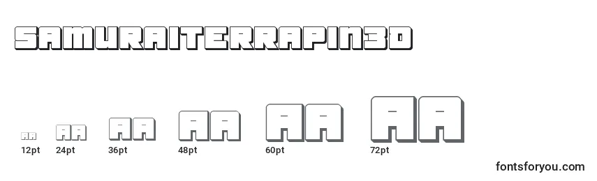 Размеры шрифта Samuraiterrapin3d