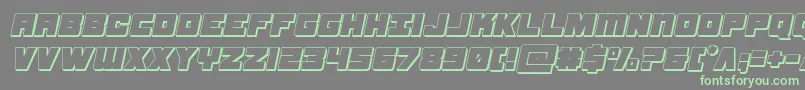 Weitere Informationen zur samuraiterrapin3dital-Schriftart samuraiterrapin3dital-Schriftart – Grüne Schriften auf grauem Hintergrund