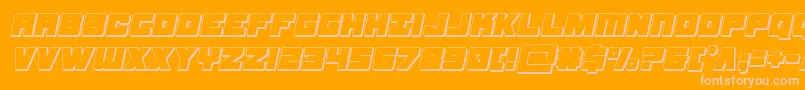 More about samuraiterrapin3dital Font samuraiterrapin3dital Font – Pink Fonts on Orange Background