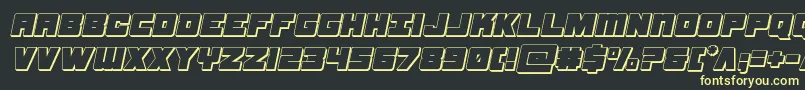 samuraiterrapin3dital Font – Yellow Fonts on Black Background