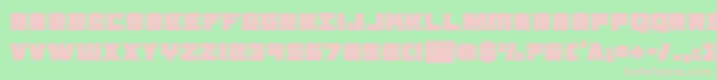 samuraiterrapinacad-fontti – vaaleanpunaiset fontit vihreällä taustalla