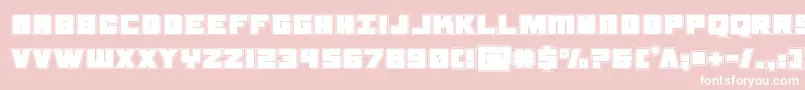 samuraiterrapinacad Font – White Fonts on Pink Background