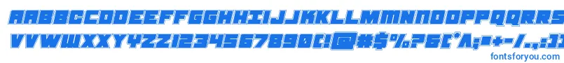 フォントsamuraiterrapinacadital – 青いフォント