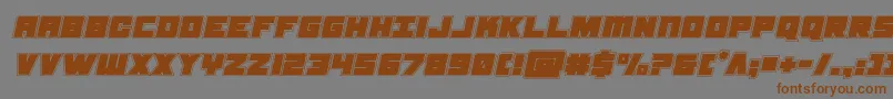 samuraiterrapinacadital Font – Brown Fonts on Gray Background