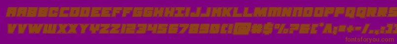 samuraiterrapinacadital Font – Brown Fonts on Purple Background