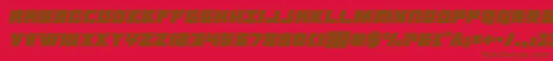 samuraiterrapinacadital Font – Brown Fonts on Red Background