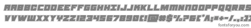 Шрифт samuraiterrapinacadital – серые шрифты на белом фоне