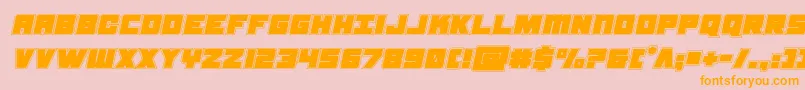 samuraiterrapinacadital Font – Orange Fonts on Pink Background