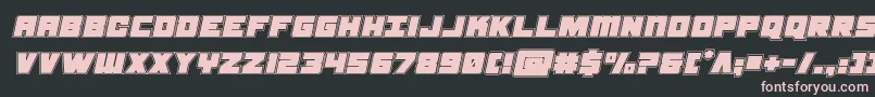 samuraiterrapinacadital Font – Pink Fonts on Black Background