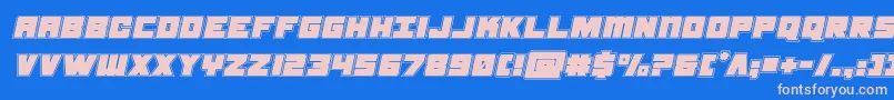 samuraiterrapinacadital Font – Pink Fonts on Blue Background