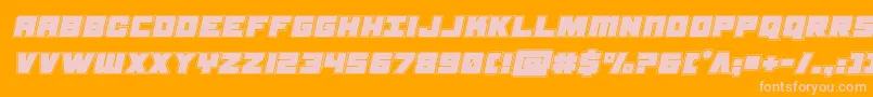 samuraiterrapinacadital Font – Pink Fonts on Orange Background