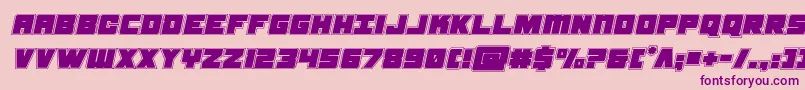 samuraiterrapinacadital Font – Purple Fonts on Pink Background