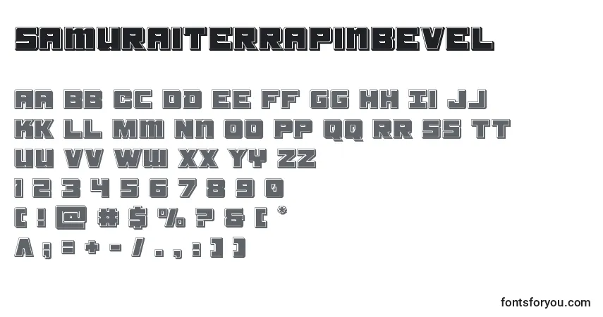 Шрифт Samuraiterrapinbevel – алфавит, цифры, специальные символы