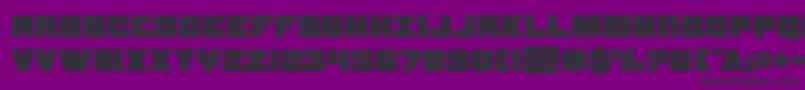 samuraiterrapinbevel Font – Black Fonts on Purple Background