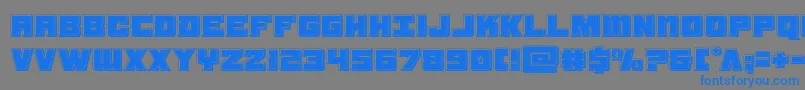 samuraiterrapinbevel Font – Blue Fonts on Gray Background