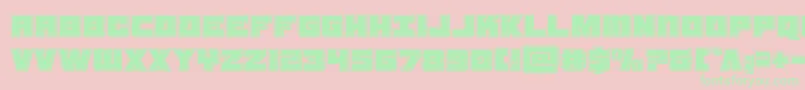 samuraiterrapinbevel Font – Green Fonts on Pink Background