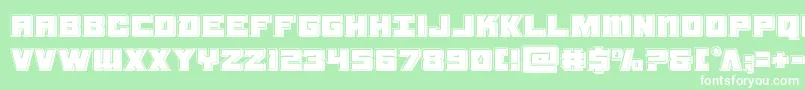 samuraiterrapinbevel Font – White Fonts on Green Background