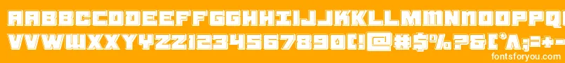 samuraiterrapinbevel Font – White Fonts on Orange Background