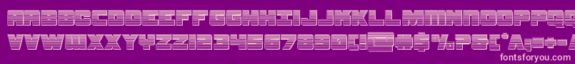 Police samuraiterrapinchrome – polices roses sur fond violet