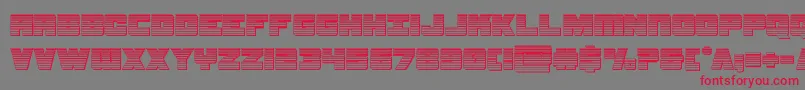samuraiterrapinchrome Font – Red Fonts on Gray Background