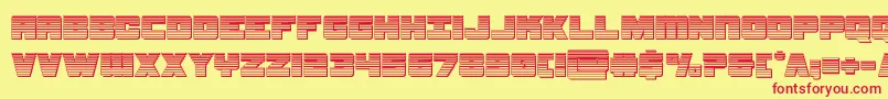 samuraiterrapinchrome Font – Red Fonts on Yellow Background