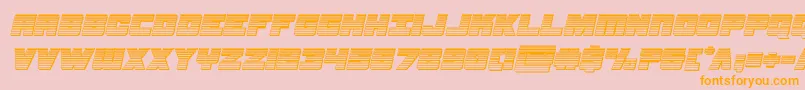 samuraiterrapinchromeital Font – Orange Fonts on Pink Background