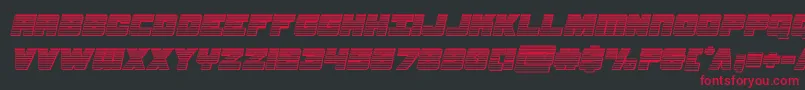 samuraiterrapinchromeital Font – Red Fonts on Black Background