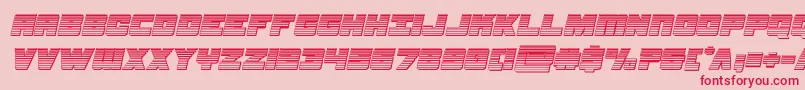 samuraiterrapinchromeital Font – Red Fonts on Pink Background